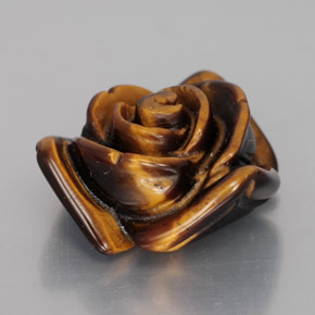 Oeil de Tigre Or Brun naturelle Forme fantaisie, 12.07 ct, Opaque