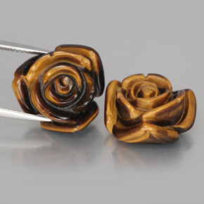 Achetez naturel ct marron tiger's eye gems, forme fantaisie, en provenance thaïlande chez gemselect. en stock, livraison internationale!