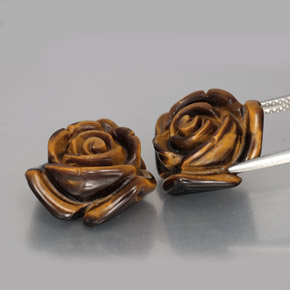 Achetez naturel ct marron tiger's eye gems, forme fantaisie, en provenance thaïlande chez gemselect. en stock, livraison internationale!