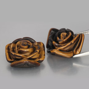 Achetez naturel ct marron tiger's eye gems, forme fantaisie, en provenance thaïlande chez gemselect. en stock, livraison internationale!