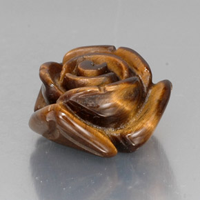 Tiger's eye marron naturelle forme fantaisie, 11,88 ct, opaque