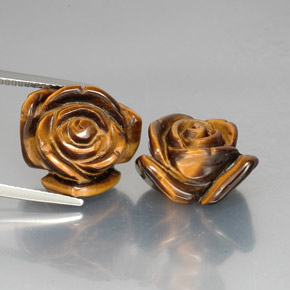 Achetez naturel ct marron tiger's eye gems, forme fantaisie, en provenance thaïlande chez gemselect. en stock, livraison internationale!