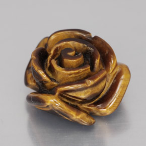Tiger's eye marron naturelle forme fantaisie, 11,90 ct, opaque