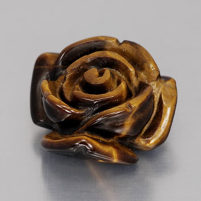 Tiger's eye marron naturelle forme fantaisie, 12,49 ct, opaque