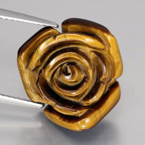 Tiger's eye marron naturelle forme fantaisie, 12,47 ct, opaque