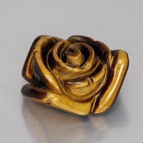 Tiger's eye marron naturelle forme fantaisie, 12,47 ct, opaque