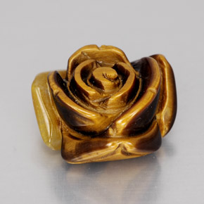 Tiger's eye marron naturelle forme fantaisie, 11,74 ct, opaque
