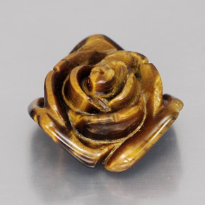 Tiger's eye marron naturelle forme fantaisie, 11,62 ct, opaque
