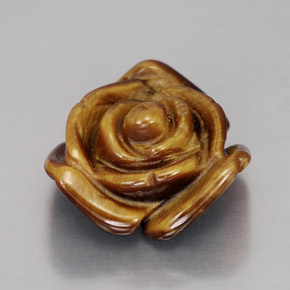 Tiger's eye marron naturelle forme fantaisie, 10,60 ct, opaque