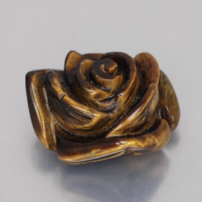 Tiger's eye marron naturelle forme fantaisie, 11,76 ct, opaque