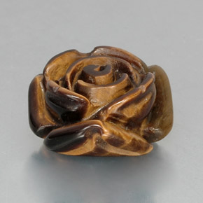 Tiger's eye marron naturelle forme fantaisie, 11,08 ct, opaque