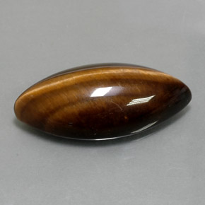 Tiger's eye marron naturelle marquise, 12,55 ct, opaque