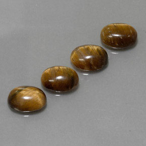 Achetez naturel ct marron tiger's eye gems, coupe ovale, en provenance thaïlande chez gemselect. en stock, livraison internationale!