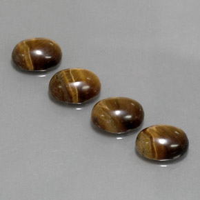Achetez naturel ct Or Brun Oeil de Tigre gems, Coupe ovale, En provenance Thaïlande chez GemSelect. En stock, livraison internationale!
