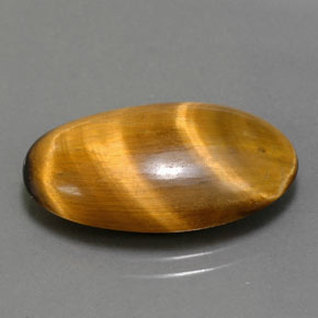 Tiger's eye marron naturelle coupe ovale, 11,94 ct, opaque