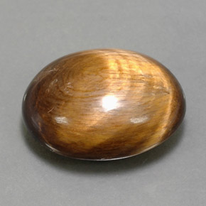 Oeil de Tigre Or naturelle Coupe ovale, 14.06 ct, Opaque