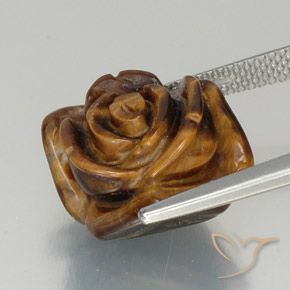 Œil de tigre Rose clair naturelle Fantaisie, 12.31 ct, Opaque