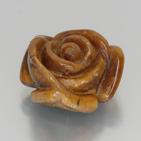 Oeil de Tigre Brun moyen naturelle Forme fantaisie, 9.87 ct, Opaque