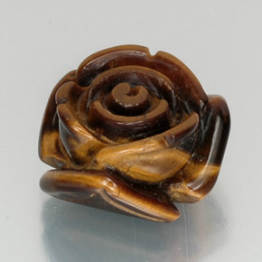 Tiger's eye marron naturelle forme fantaisie, 11,77 ct, opaque
