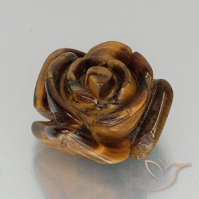 Œil de tigre Brun moyen naturelle Fantaisie, 11.45 ct, Opaque