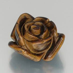 Tiger's eye marron naturelle forme fantaisie, 12,59 ct, opaque