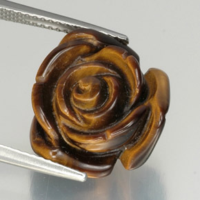 Tiger's eye marron naturelle forme fantaisie, 12,51 ct, opaque