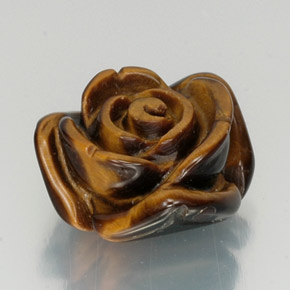 Tiger's eye marron naturelle forme fantaisie, 12,51 ct, opaque