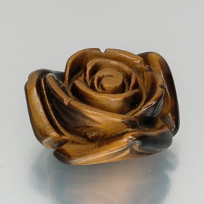 Tiger's eye marron naturelle forme fantaisie, 12,07 ct, opaque