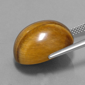 Oeil de Tigre Or Brun naturelle Coupe ovale, 16.78 ct, Opaque