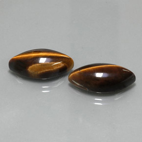 Achetez naturel ct marron tiger's eye gems, marquise, en provenance thaïlande chez gemselect. en stock, livraison internationale!
