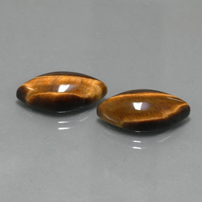 Achetez naturel ct marron tiger's eye gems, marquise, en provenance thaïlande chez gemselect. en stock, livraison internationale!