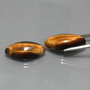 Achetez naturel ct marron tiger's eye gems, marquise, en provenance thaïlande chez gemselect. en stock, livraison internationale!