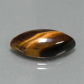Oeil de Tigre Or Brun naturelle Marquise, 9.18 ct, Opaque