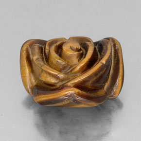 Tiger's eye marron naturelle forme fantaisie, 11,36 ct, opaque
