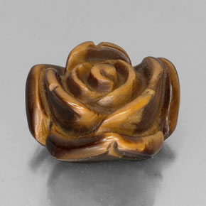 Tiger's eye marron naturelle forme fantaisie, 12,35 ct, opaque