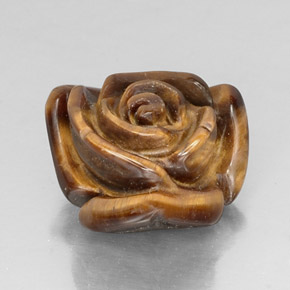 Tiger's eye marron naturelle forme fantaisie, 11,19 ct, opaque