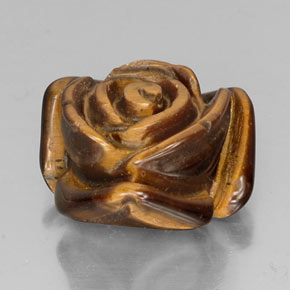 Tiger's eye marron naturelle forme fantaisie, 12,80 ct, opaque