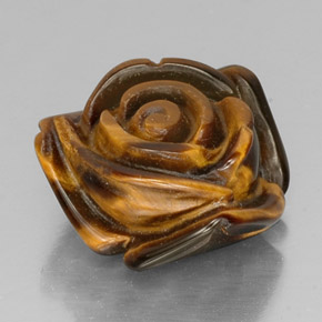 Tiger's eye marron naturelle forme fantaisie, 13,91 ct, opaque
