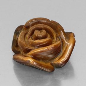 Tiger's eye marron naturelle forme fantaisie, 11,50 ct, opaque