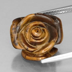 Tiger's eye marron naturelle forme fantaisie, 11,25 ct, opaque