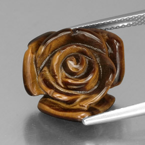 Tiger's eye marron naturelle forme fantaisie, 10,44 ct, opaque