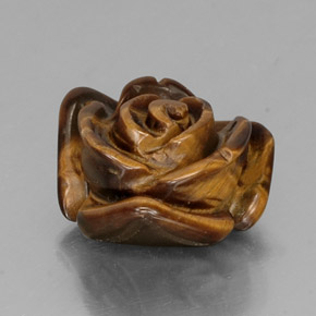 Tiger's eye marron naturelle forme fantaisie, 10,44 ct, opaque
