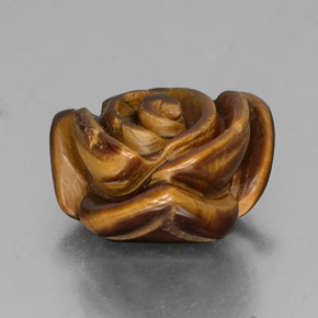 Tiger's eye marron naturelle forme fantaisie, 10,77 ct, opaque