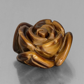 Tiger's eye marron naturelle forme fantaisie, 11,53 ct, opaque