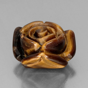 Tiger's eye marron naturelle forme fantaisie, 11,74 ct, opaque