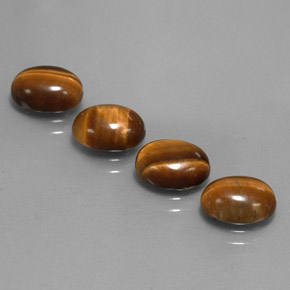 Achetez naturel ct marron tiger's eye gems, coupe ovale, en provenance thaïlande chez gemselect. en stock, livraison internationale!