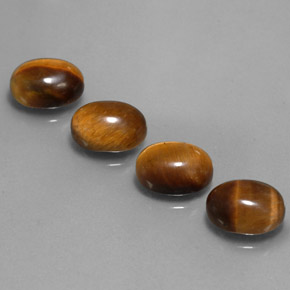 Achetez naturel ct marron tiger's eye gems, coupe ovale, en provenance thaïlande chez gemselect. en stock, livraison internationale!