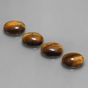 Achetez naturel ct marron tiger's eye gems, coupe ovale, en provenance thaïlande chez gemselect. en stock, livraison internationale!