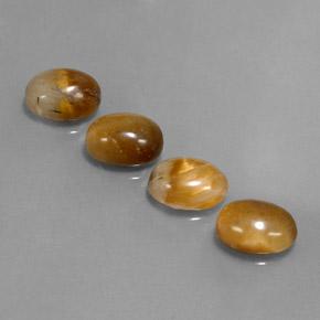 Achetez naturel 7,27ct marron tiger's eye gems, coupe ovale, en provenance thaïlande chez gemselect. en stock, livraison internationale!