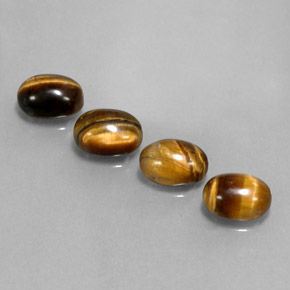 Achetez naturel ct marron tiger's eye gems, coupe ovale, en provenance thaïlande chez gemselect. en stock, livraison internationale!